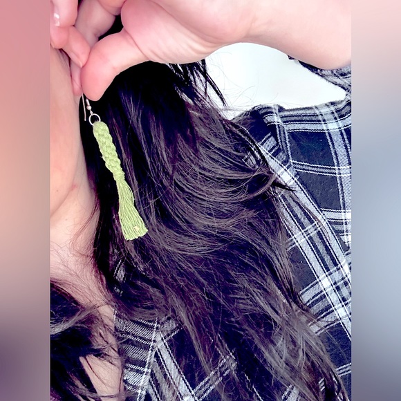 NEW »-»FaNcY MoDeRn MaCrAmE EaRrInGS«HaNdCrAfTeD »ClAsSiC bOhO sTyLe« ALL CöLöRs - Picture 11 of 16